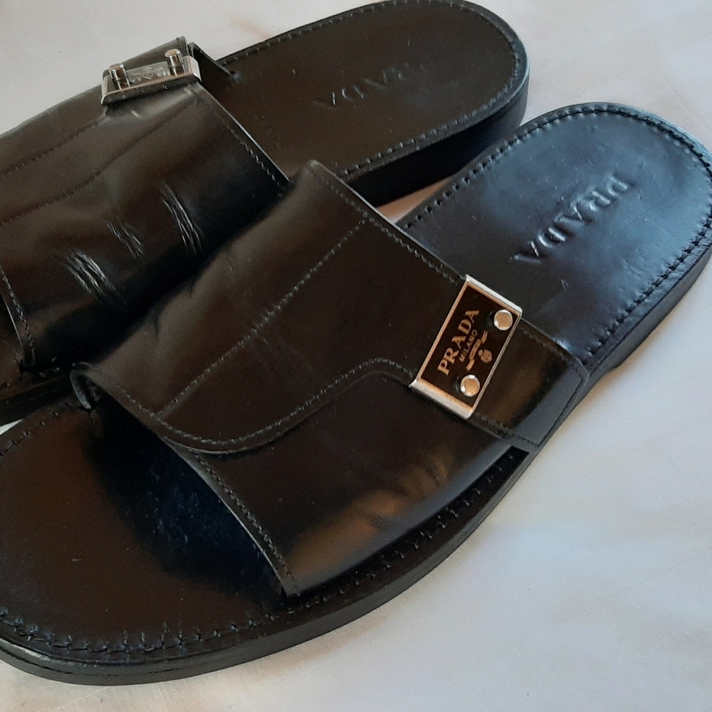 Prada leather sandals